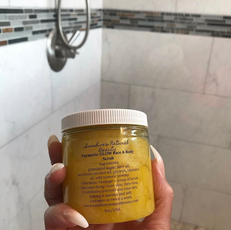 Acne & Dark Spots Turmeric GLOW Face and Body Scrub